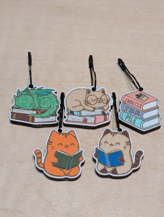 Bookish Stitch Markers