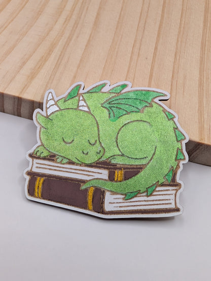 Shiny Book Dragon Magnet