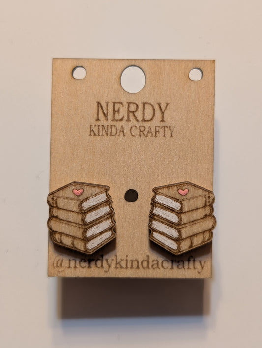 Book Stack with Heart