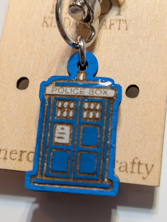 Police Box Zipper Pull
