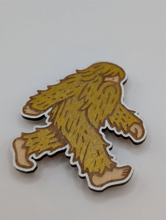 Aimant Sasquatch doré