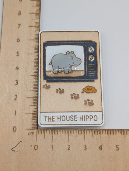The House Hippo Tarot Magnet