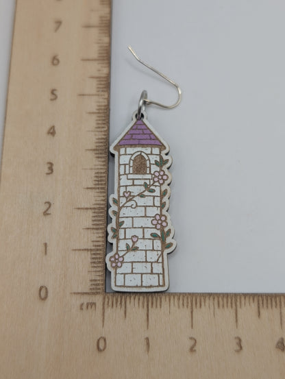 Purple Fantasy Tower Dangles