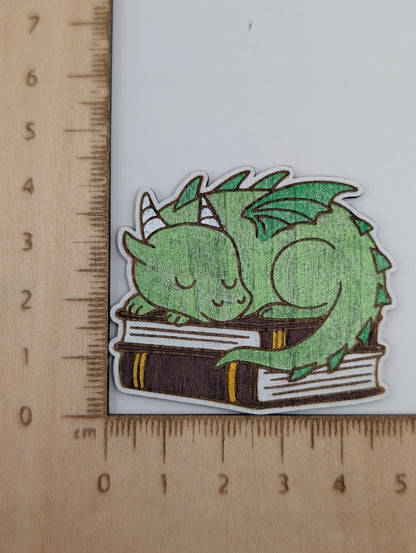 Shiny Book Dragon Magnet
