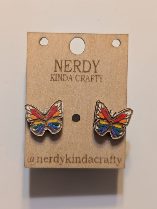 Pride Butterfly Studs