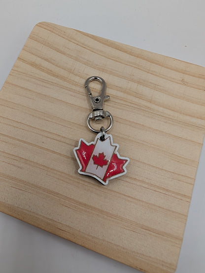 Canada Stitch Marker or Zipper Pull