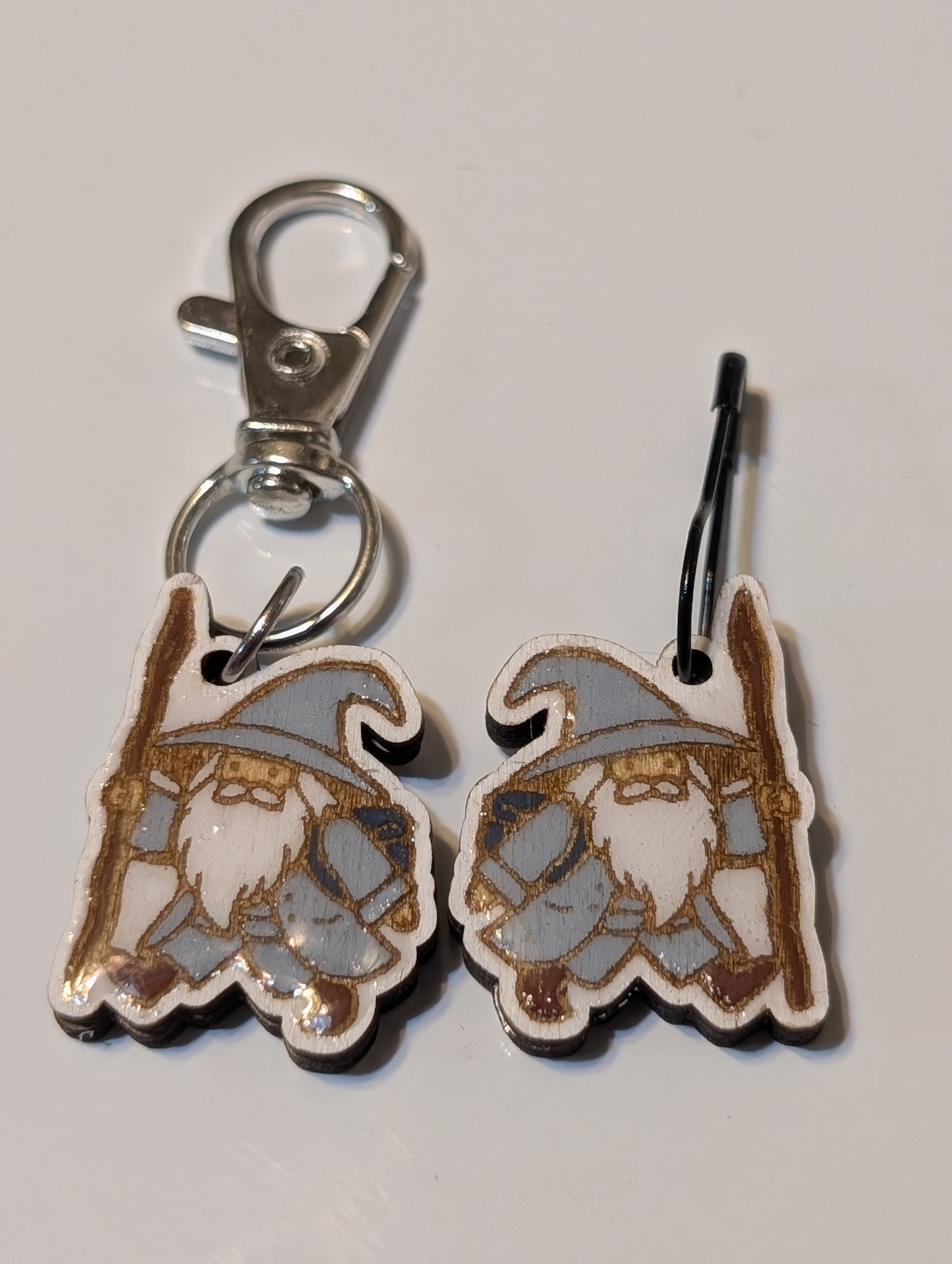 Little Wizard Stitch Marker or Zipper Pull