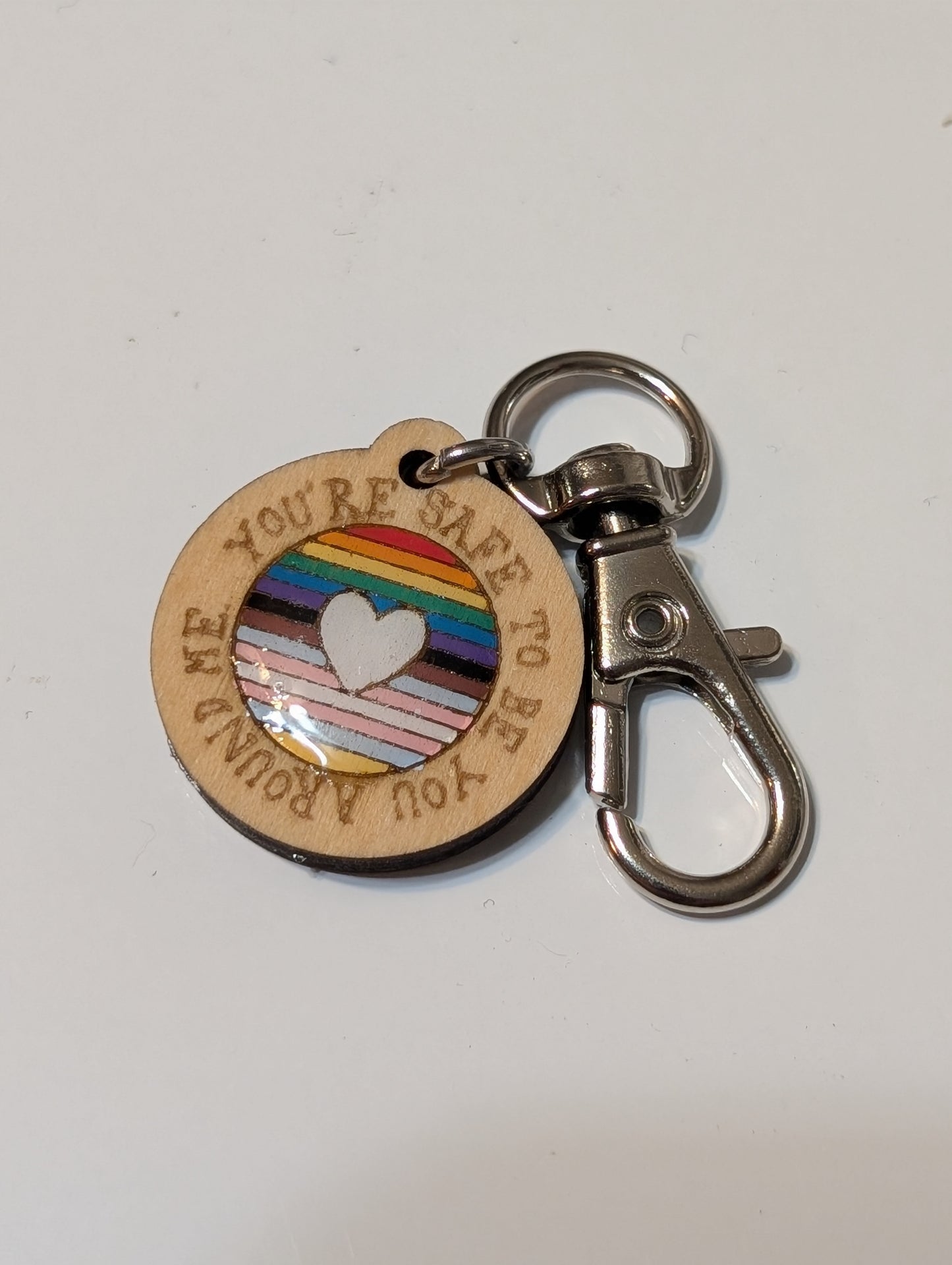 You are safe to be you around me Zipper Pull