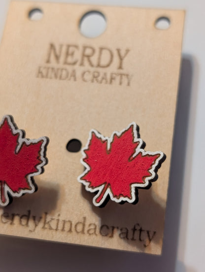 Canada Leaf Studs