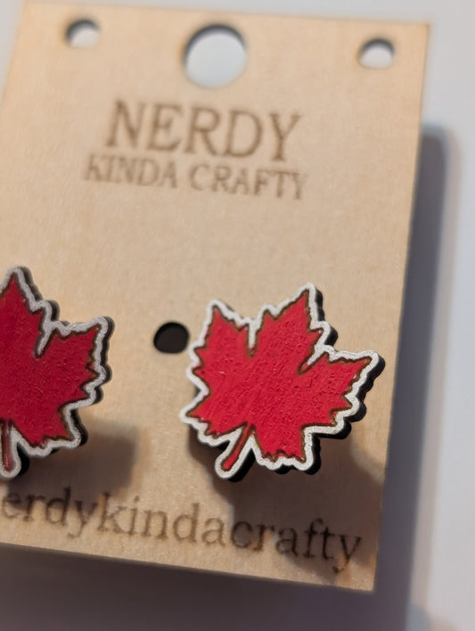 Canada Leaf Studs