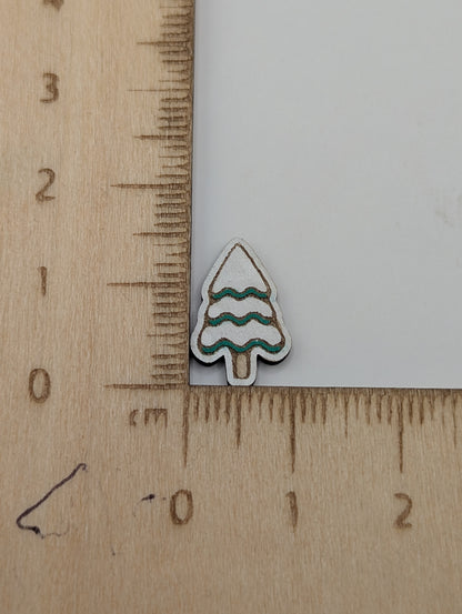 Snow Covered Tree Studs