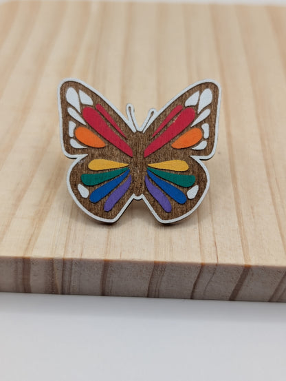 Épingle Papillon Fierté Arc-en-Ciel