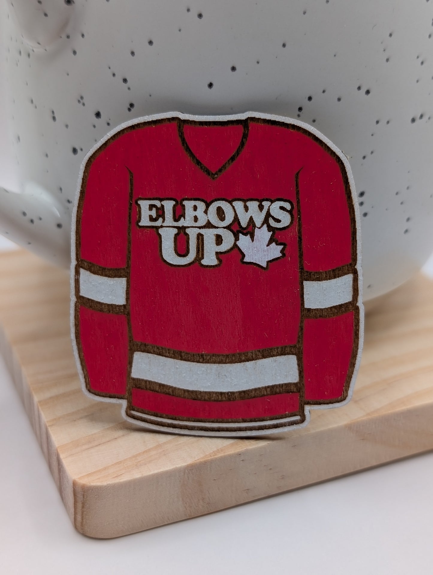Elbows Up Jersey Magnet