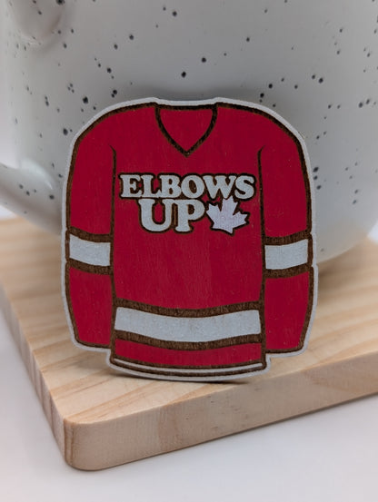 Elbows Up Jersey Magnet