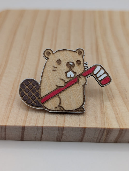 Épingle de castor de hockey