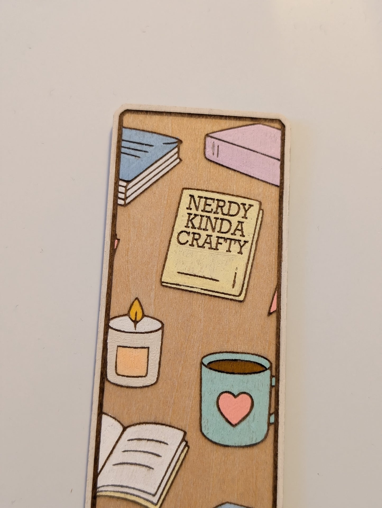 Cat and Books Bookmark