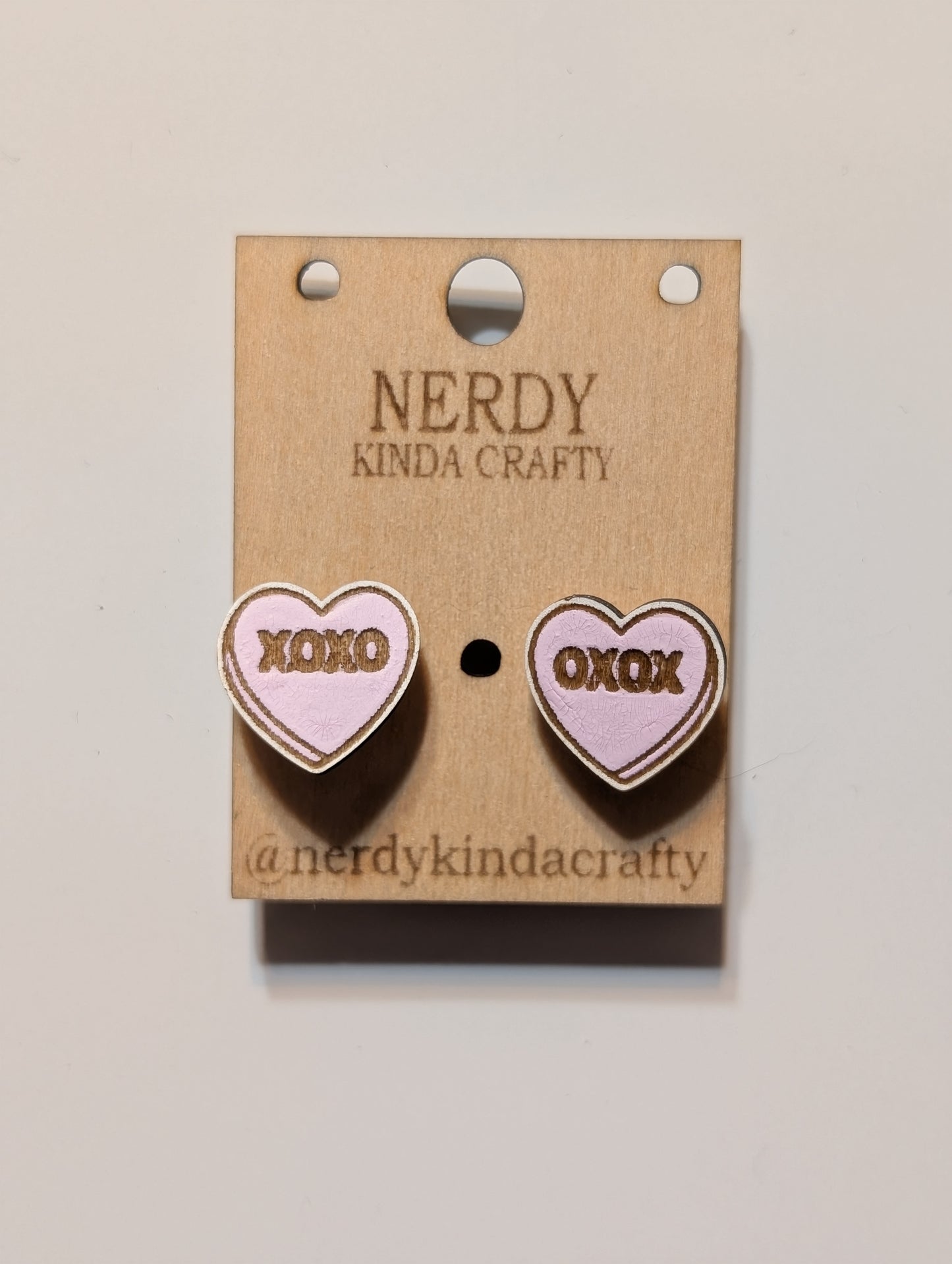 XOXO Heart Studs