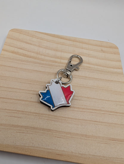 France/Canada Unity Zipper Pull