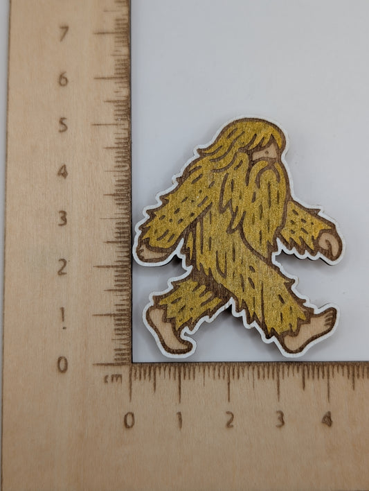 Aimant Sasquatch doré