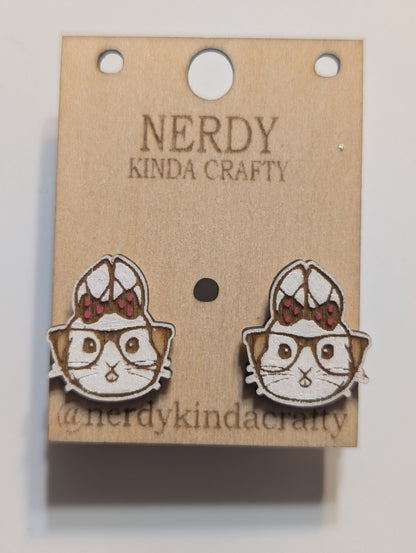 Glasses Rabbit Studs