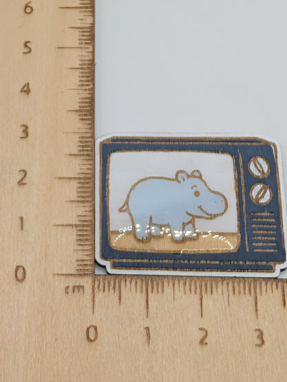 North American House Hippo Pin