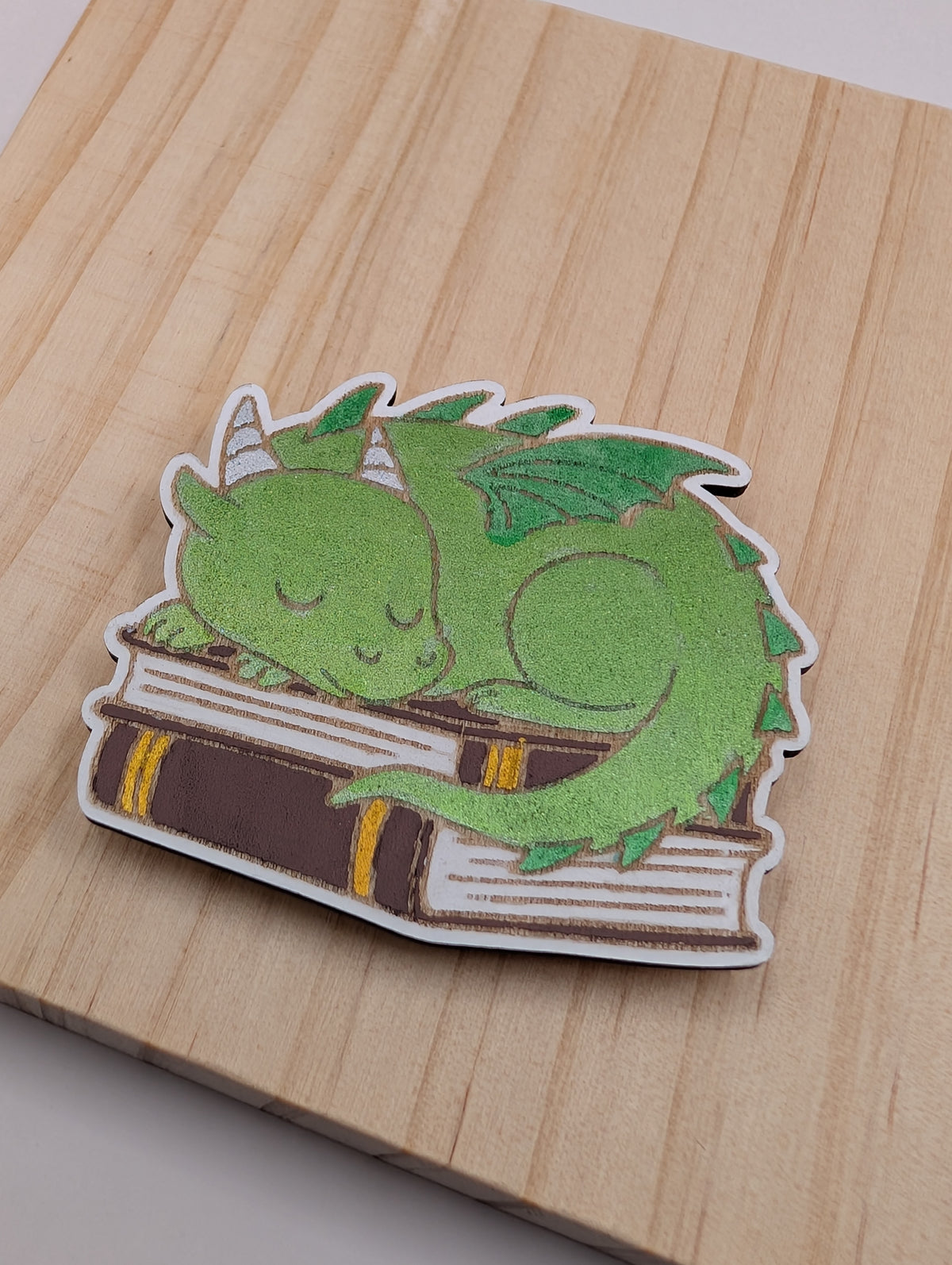 Shiny Book Dragon Magnet