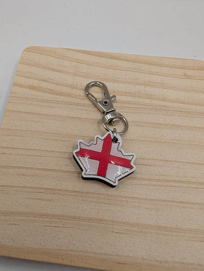 England/Canada Unity Zipper Pull
