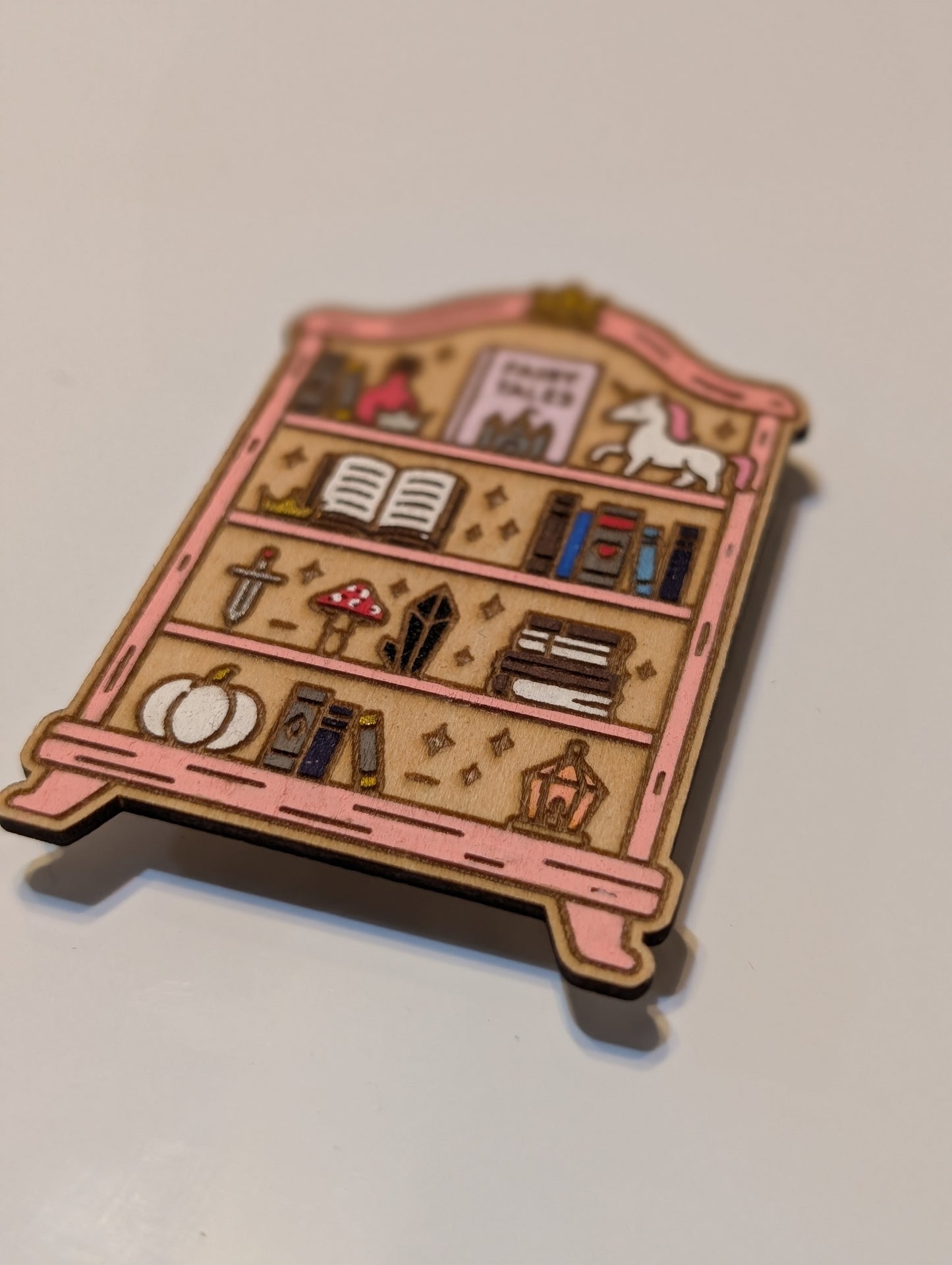 Fairy Tale Bookshelf Magnet