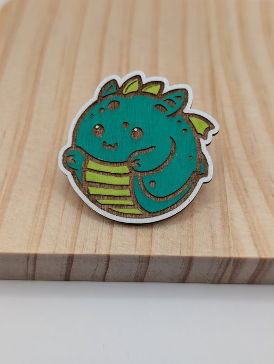 Broche Dragon Vert