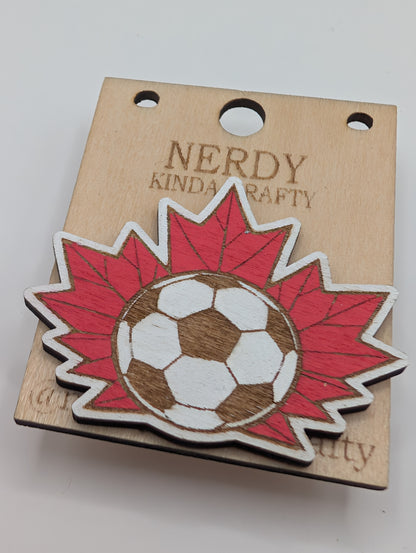 Canadian Soccer Pin