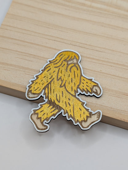 Golden Sasquatch Magnet