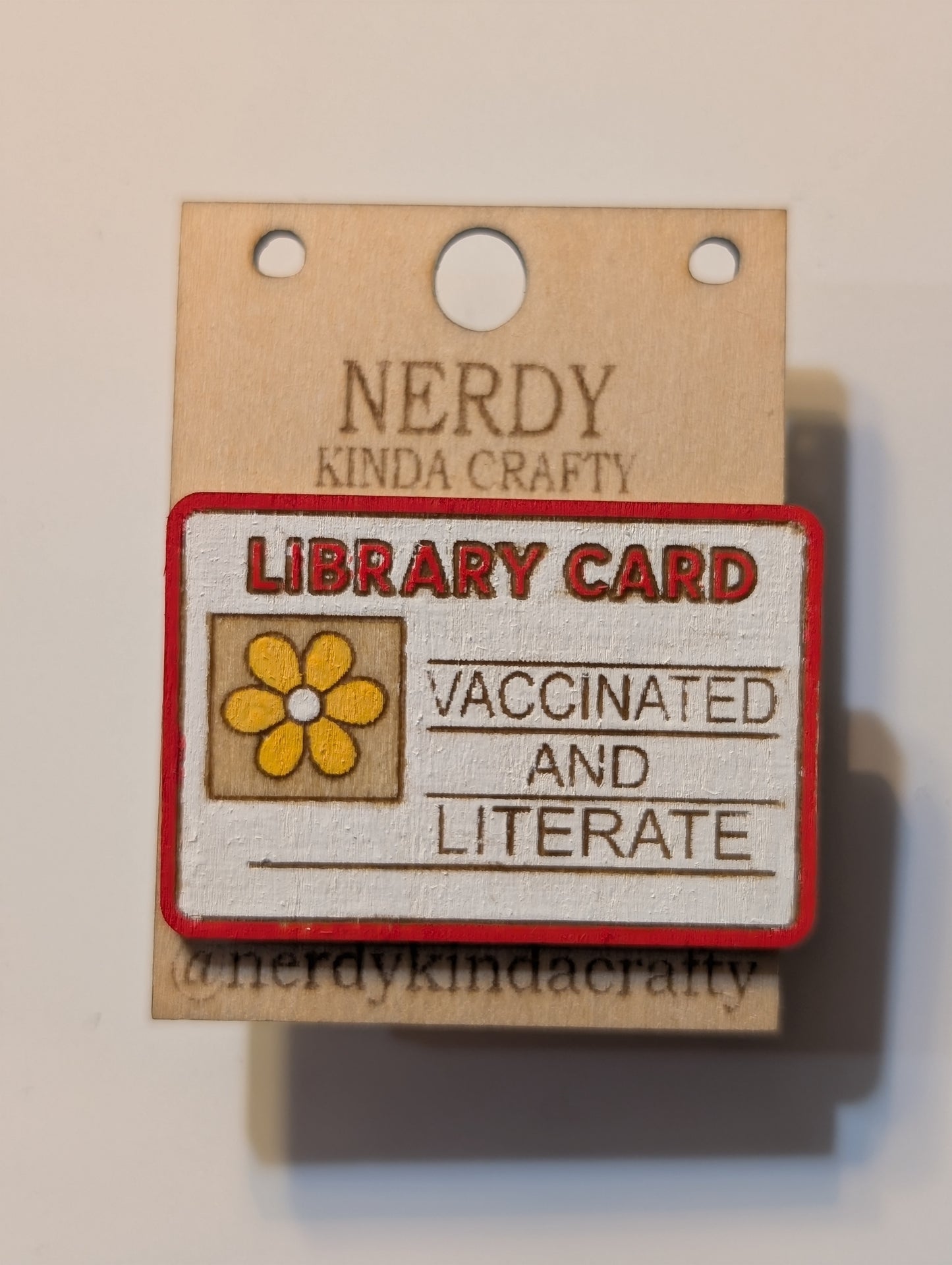 Vaccinated and Literate Pin