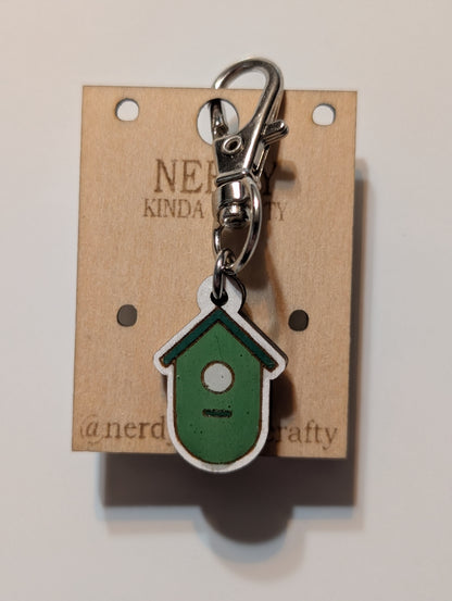 Birdhouse Zipper Pull