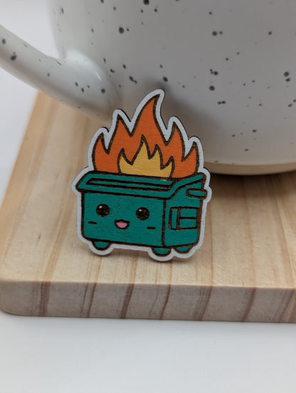 Dumpster Fire Pin
