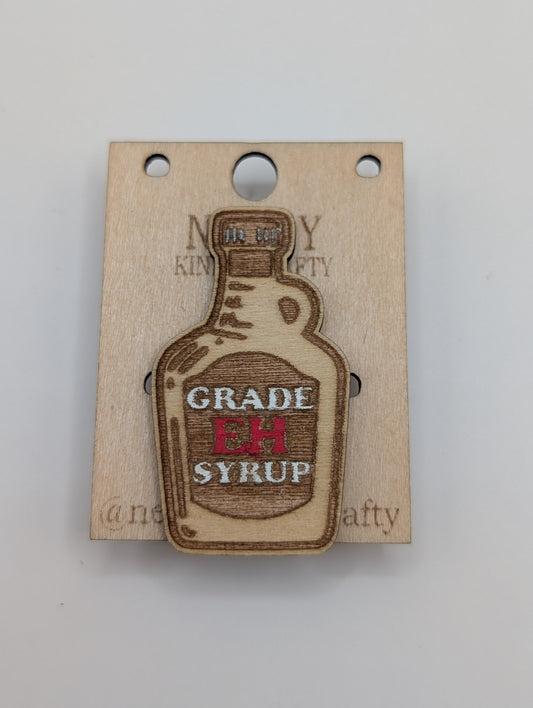 Épingle de sirop d'érable de catégorie EH