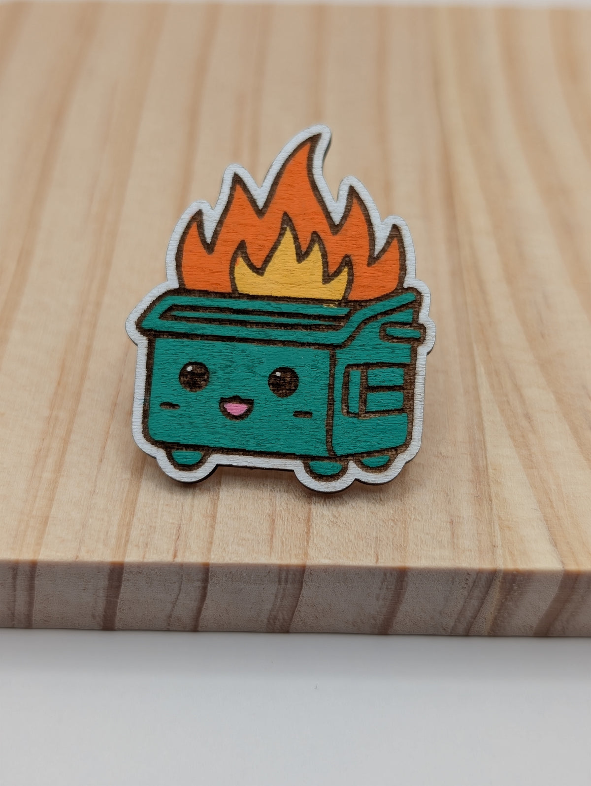 Dumpster Fire Pin
