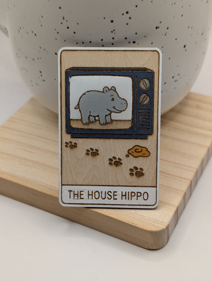 The House Hippo Tarot Magnet