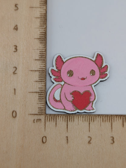Pink Axolotl Pin
