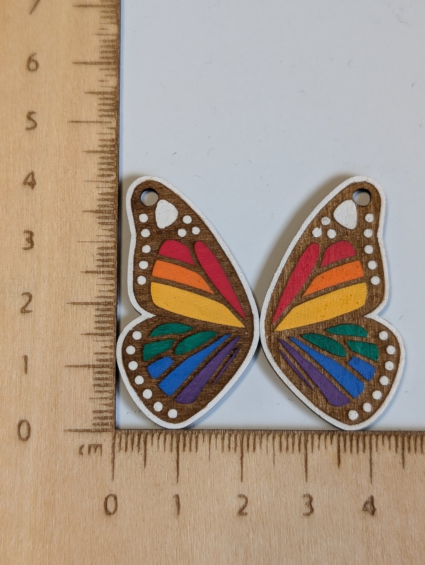 Rainbow Pride Butterfly Dangles