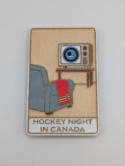 Aimant Vintage Hockey Night in Canada - 1952 - 1998
