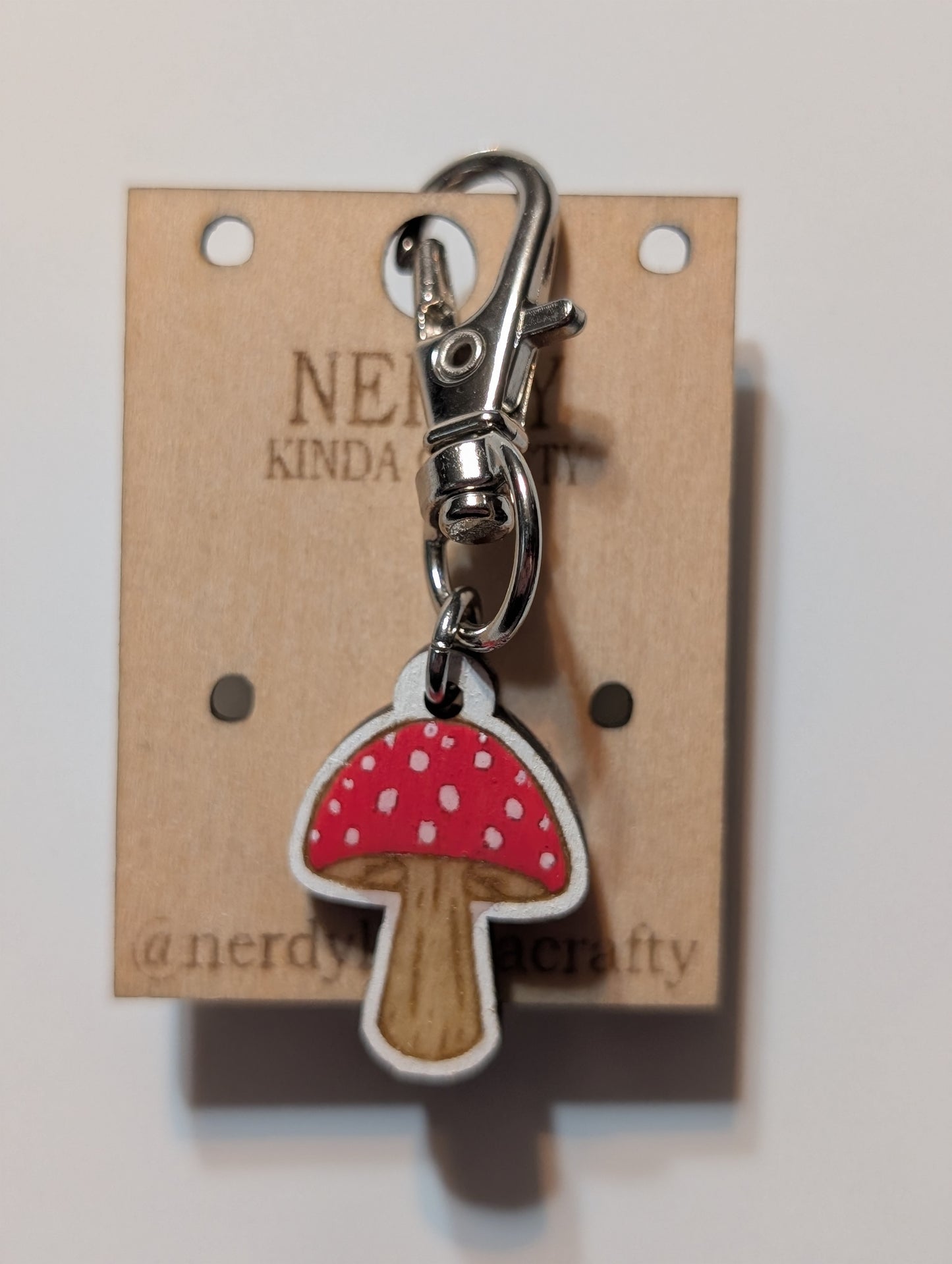 Mushroom Zipper Pull