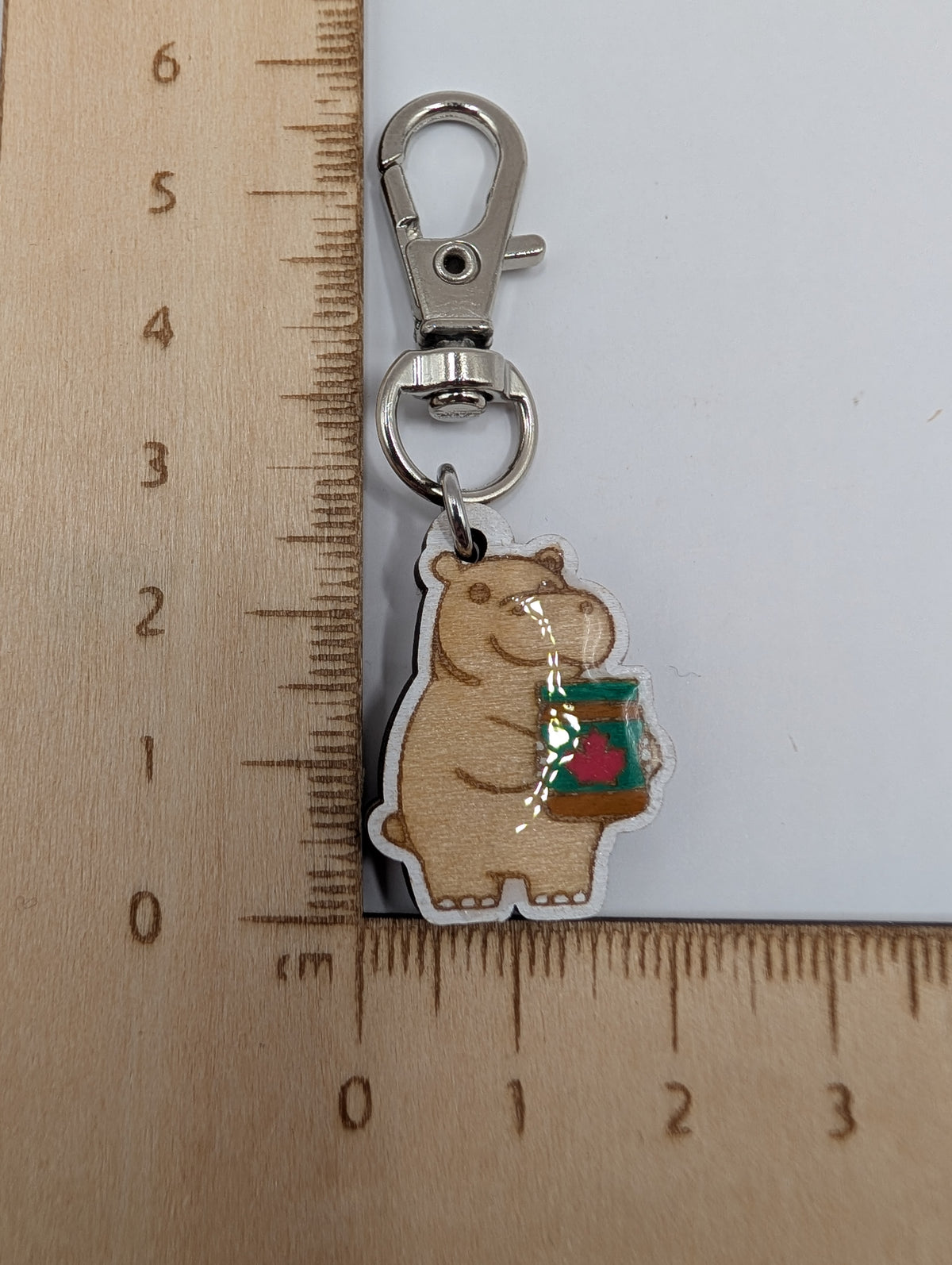 House Hippo Stitch Marker or Zipper Pull