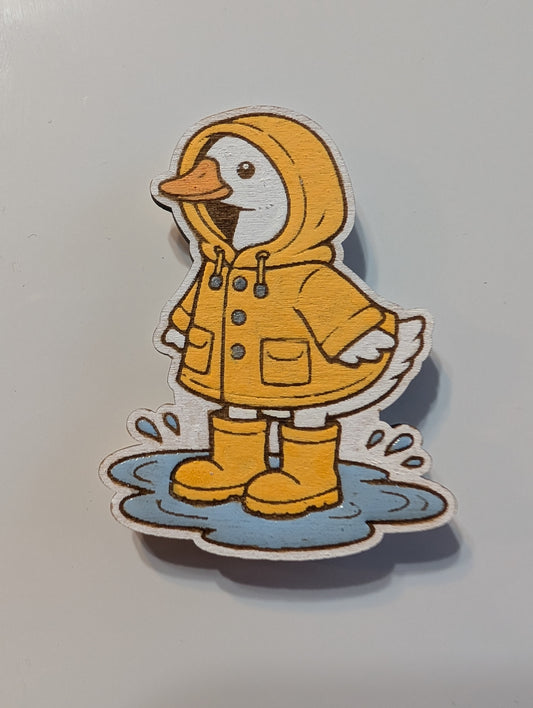 Raincoat Goose Magnet
