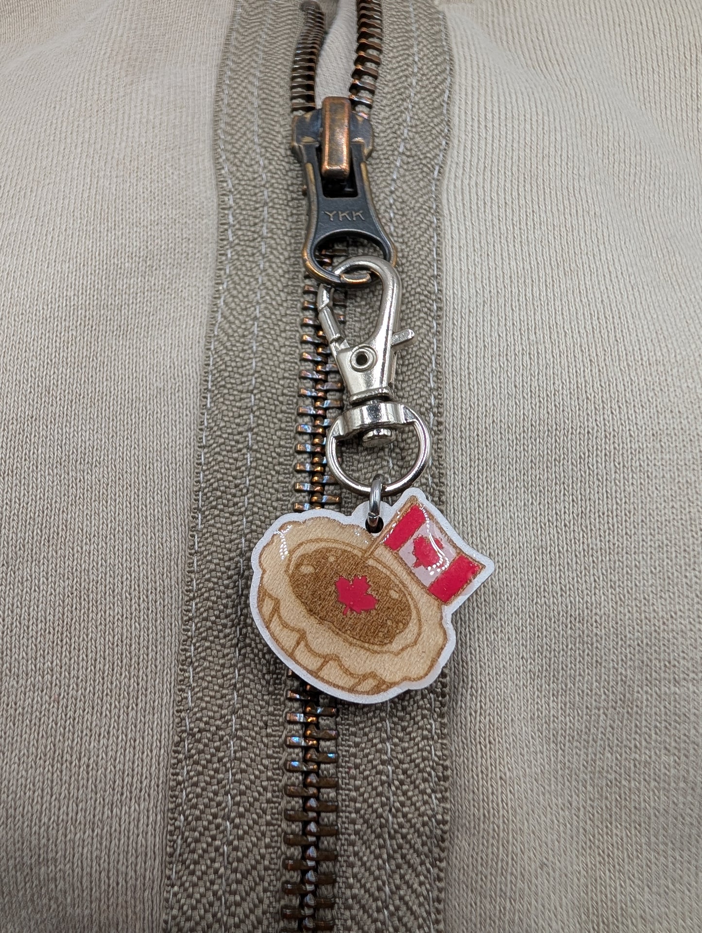 Butter Tart Zipper Pull
