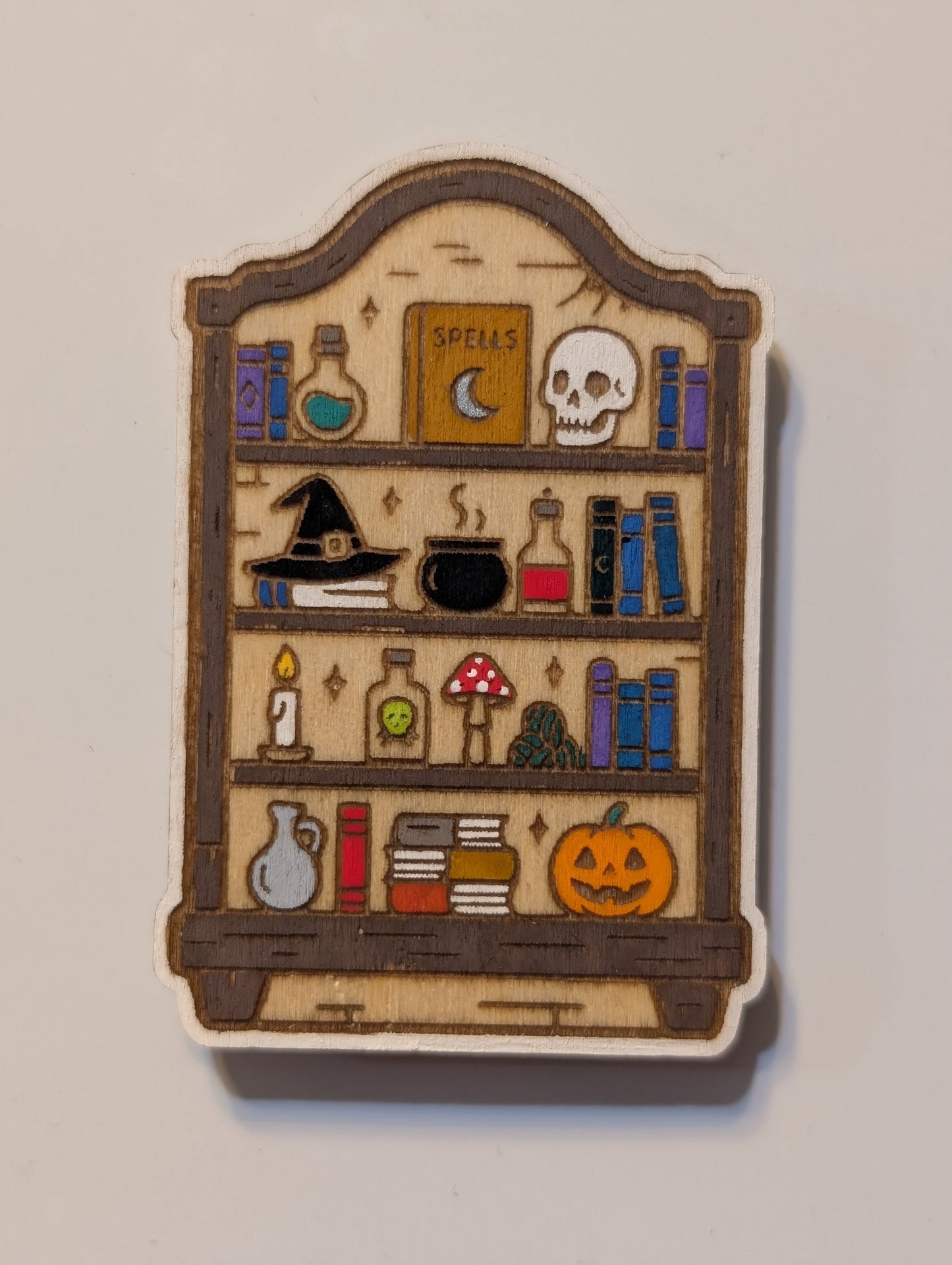 Witchy Bookshelf Magnet