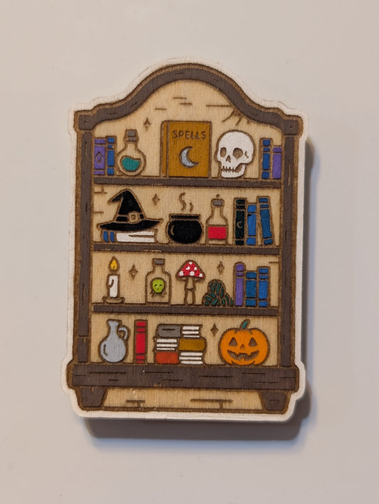 Witchy Bookshelf Magnet