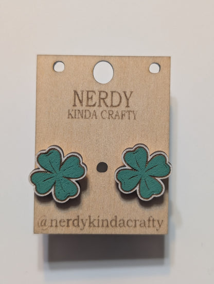 Four-Leafed Clover studs
