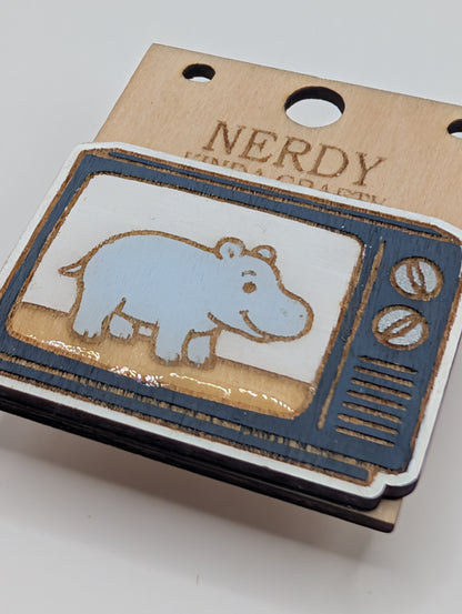 North American House Hippo Pin