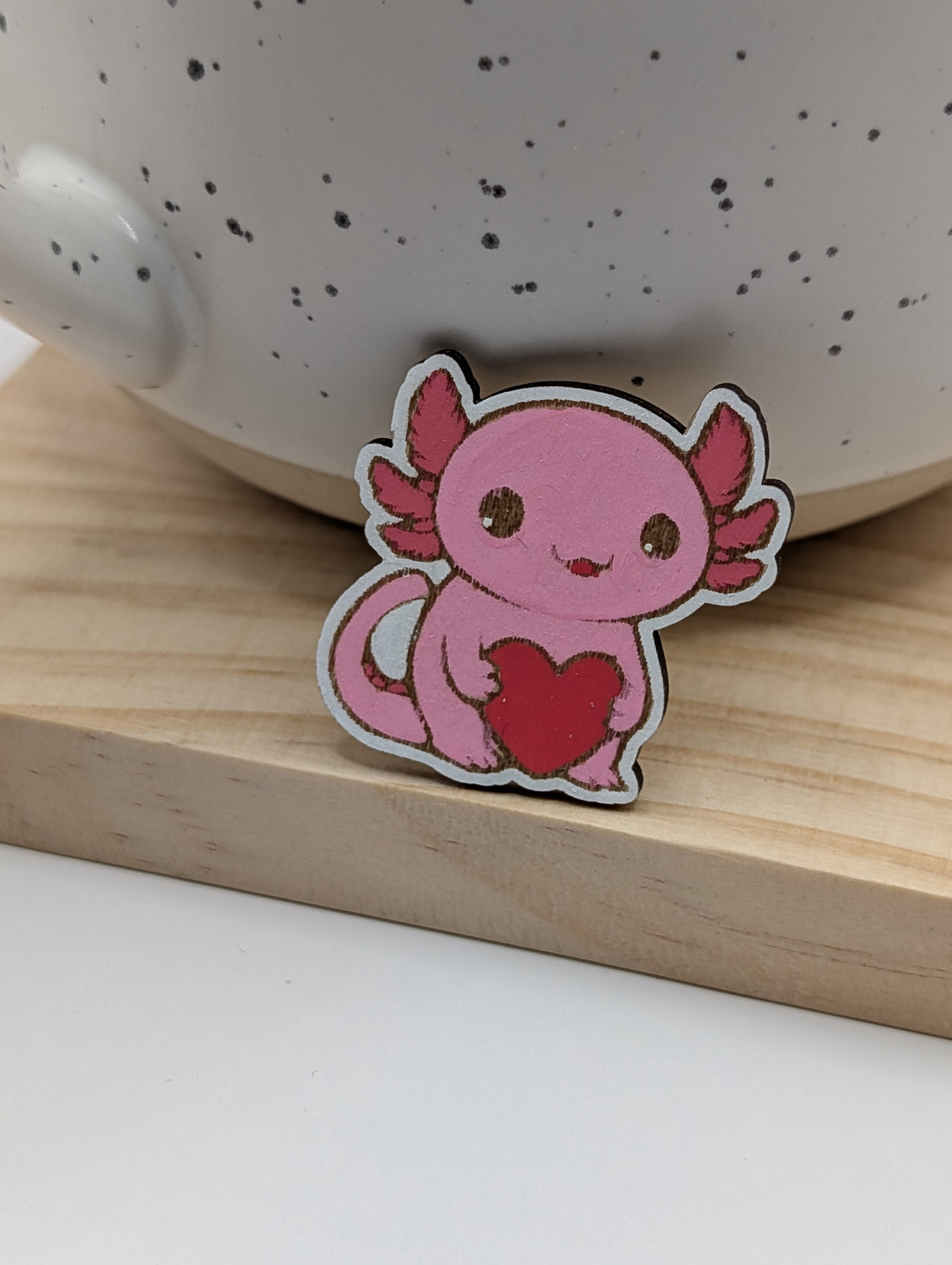 Pink Axolotl Pin