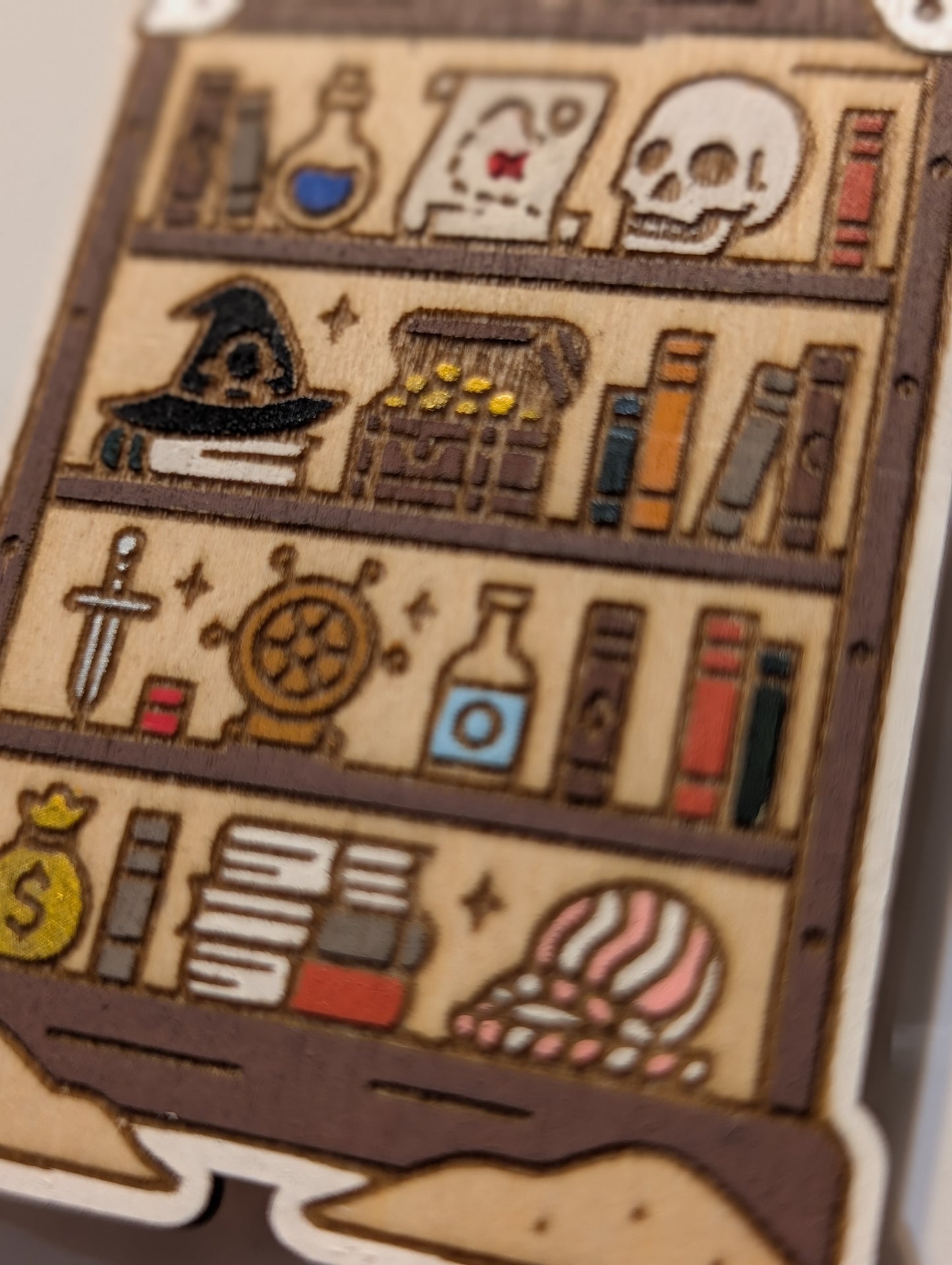 Pirate Bookshelf Magnet